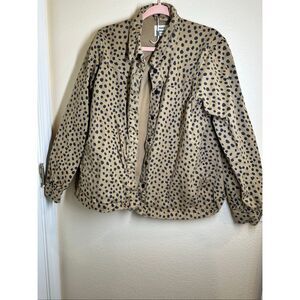 Mads Norgaard Tan and Black Animal Print Jacket Size Medium or Eur 44